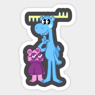 Happy Tree Friends Mole and Lumpy Sticker